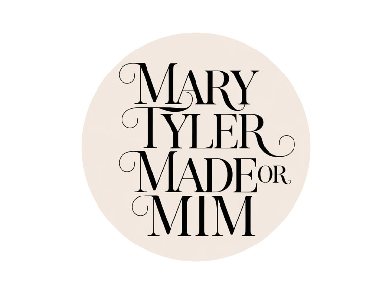 Mary Tyler Made or MTM (open to full name or just letters) logo design by King