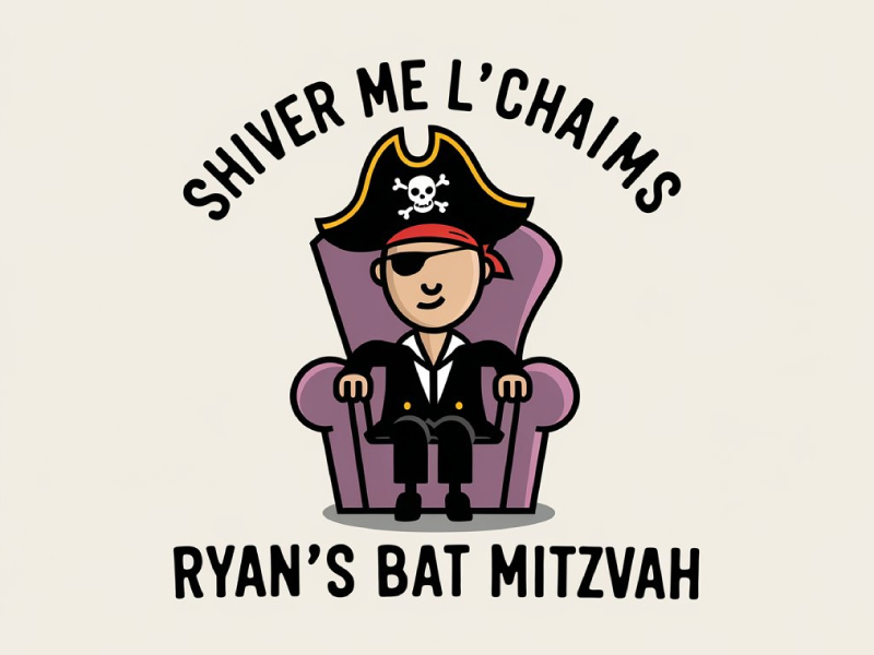 It’ My World - Ryan’s Bat Mitzvah logo design by BrightARTS