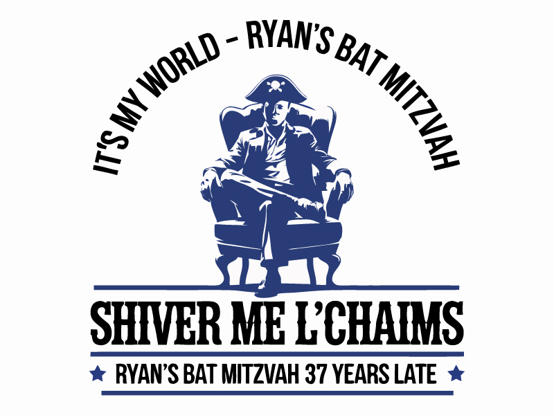 It’ My World - Ryan’s Bat Mitzvah logo design by BrightARTS