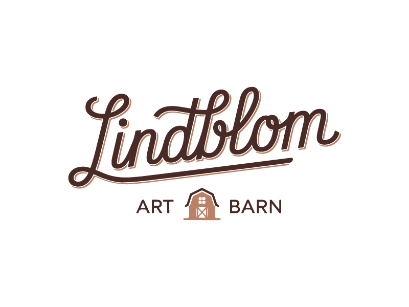 LINDBLOM.  Lindblom Art Barn logo design by Sami Ur Rab