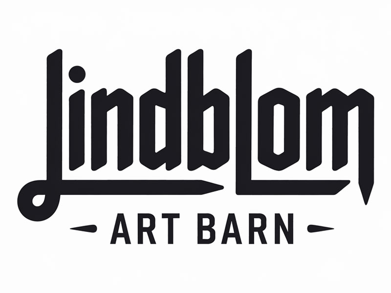 LINDBLOM.  Lindblom Art Barn logo design by navneet