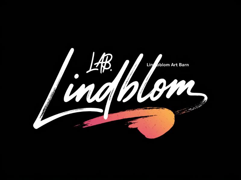 LINDBLOM.  Lindblom Art Barn logo design by Octavino Arianto