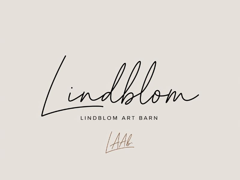 LINDBLOM.  Lindblom Art Barn logo design by Octavino Arianto