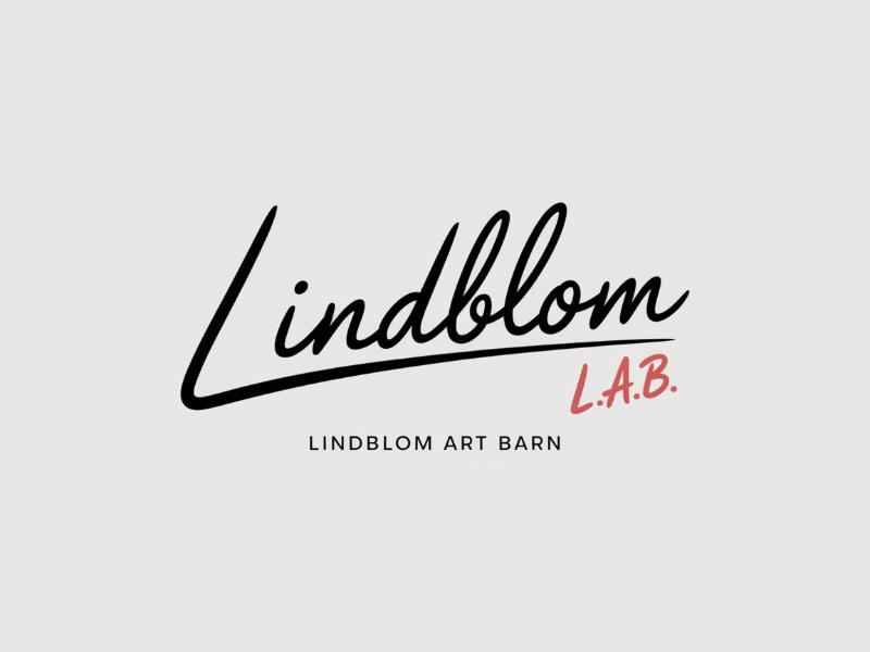 LINDBLOM.  Lindblom Art Barn logo design by Octavino Arianto