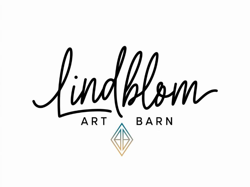 LINDBLOM.  Lindblom Art Barn logo design by Octavino Arianto