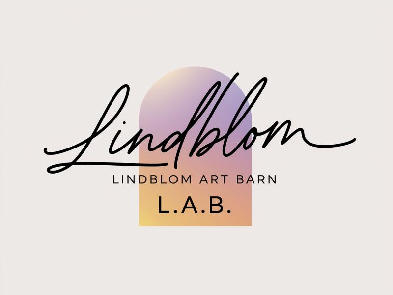 LINDBLOM.  Lindblom Art Barn logo design by Octavino Arianto