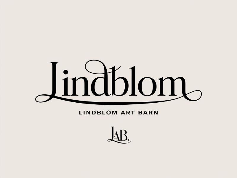 LINDBLOM.  Lindblom Art Barn logo design by Octavino Arianto