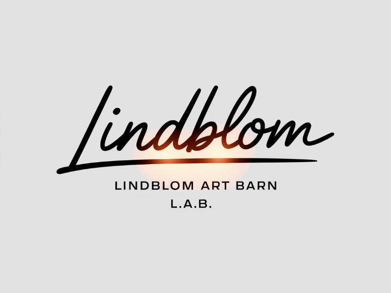LINDBLOM.  Lindblom Art Barn logo design by Octavino Arianto
