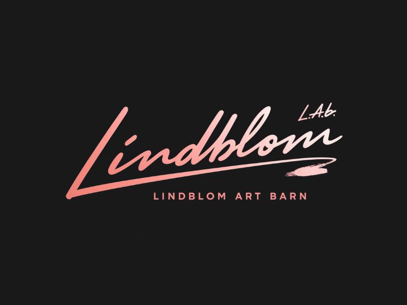 LINDBLOM.  Lindblom Art Barn logo design by Octavino Arianto