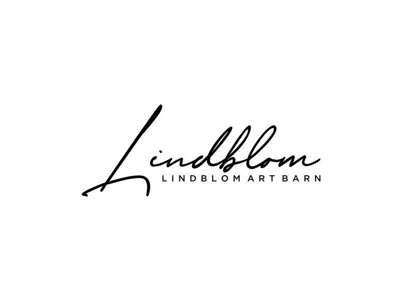 LINDBLOM.  Lindblom Art Barn logo design by FuArt