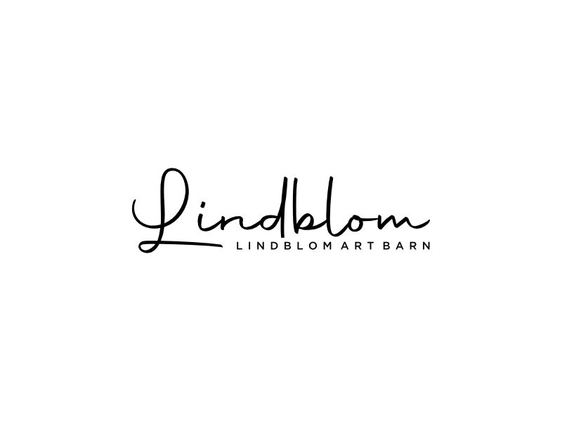LINDBLOM.  Lindblom Art Barn logo design by FuArt