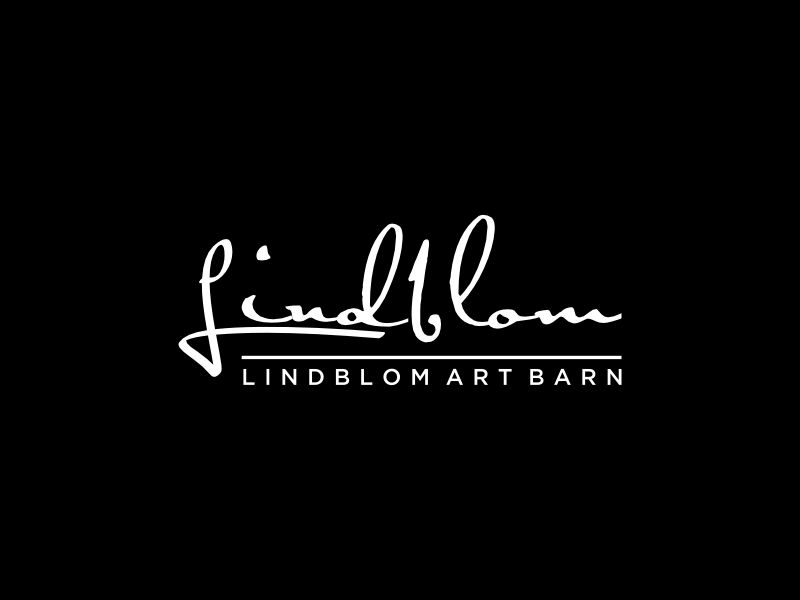 LINDBLOM.  Lindblom Art Barn logo design by FuArt