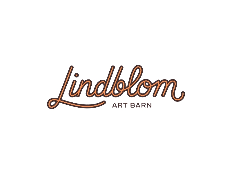 LINDBLOM.  Lindblom Art Barn logo design by iffikhan