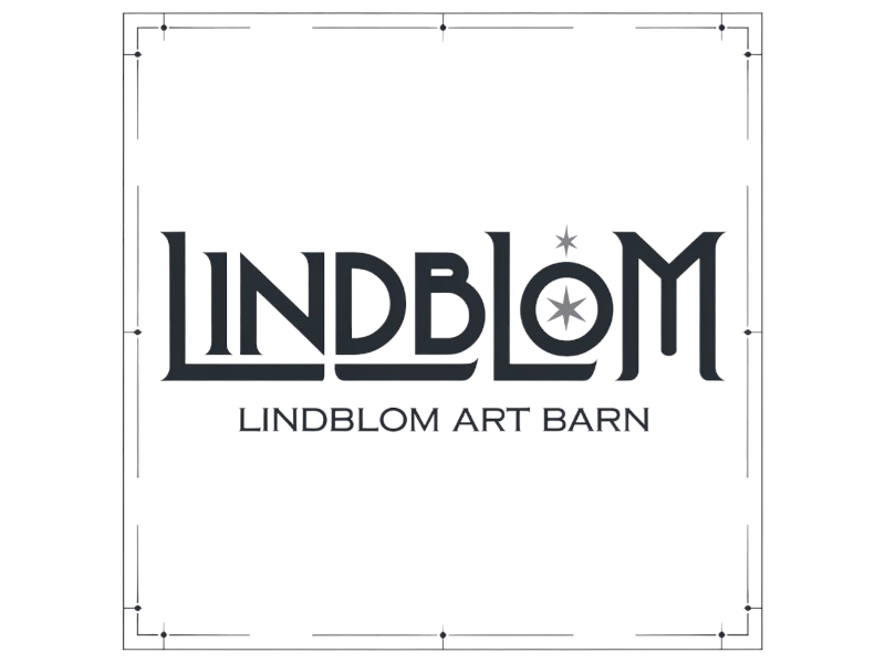 LINDBLOM.  Lindblom Art Barn logo design by Nai