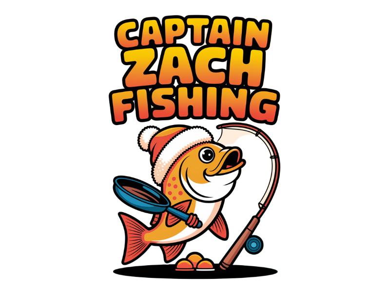Captain Zach Fishing logo design by Octavino Arianto