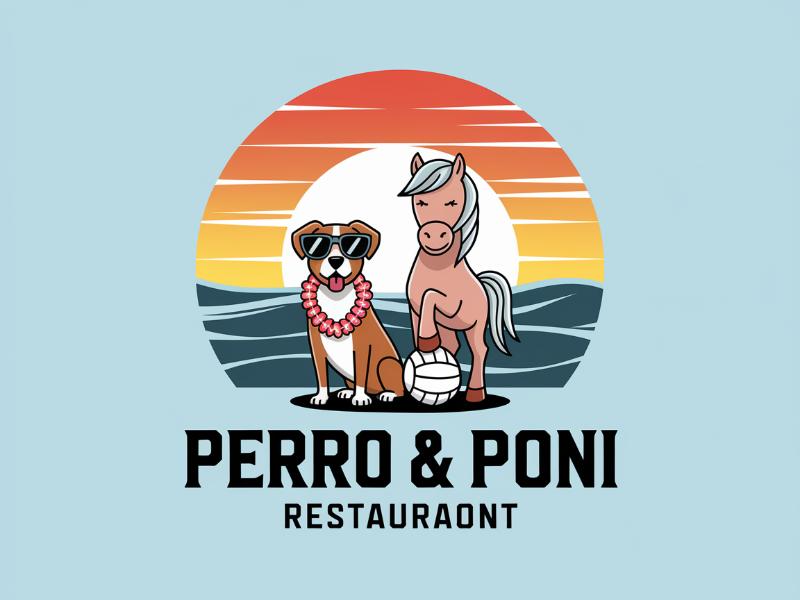 Perro & Poni logo design by Bambang Bang