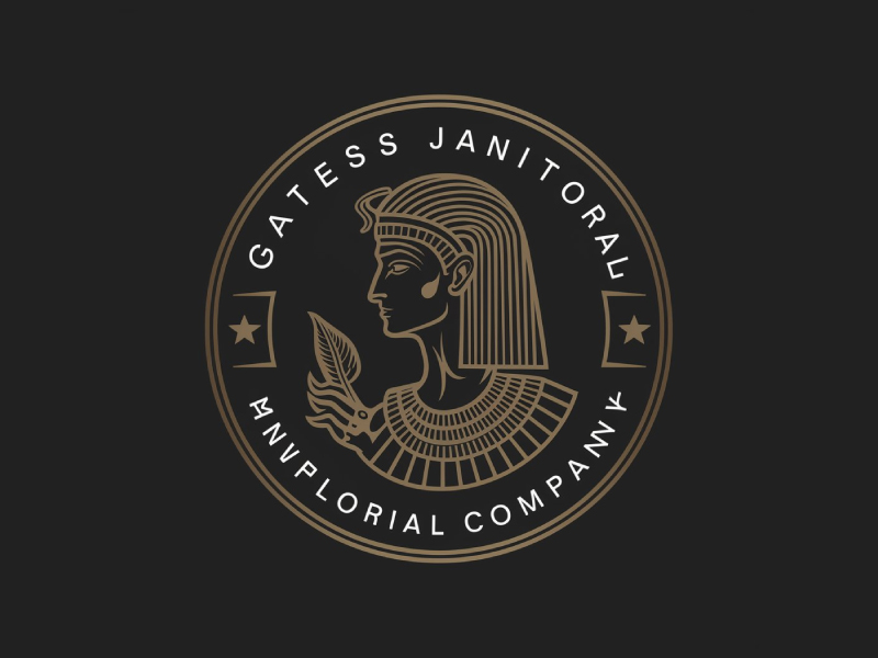Gates Janitorial logo design by Poki