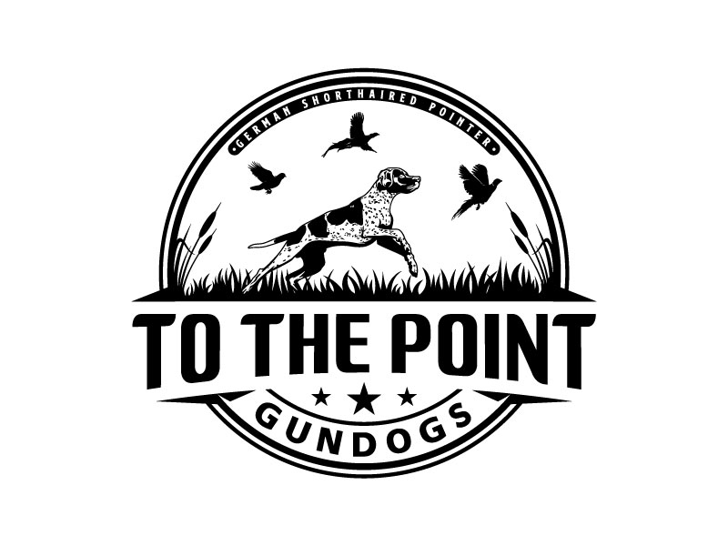 To The Point Gundogs logo design by Mr uink