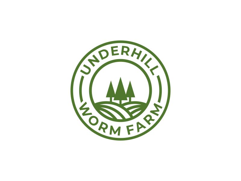 Underhill Worm Farm logo design by galya