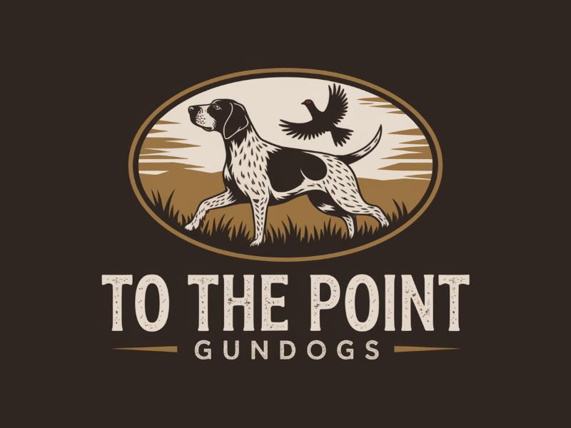 To The Point Gundogs logo design by Octavino Arianto
