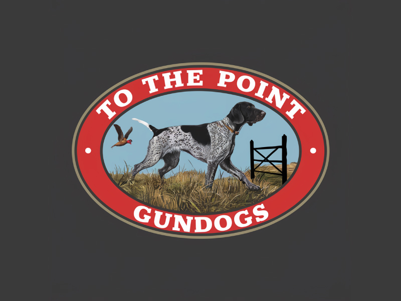 To The Point Gundogs logo design by Poki