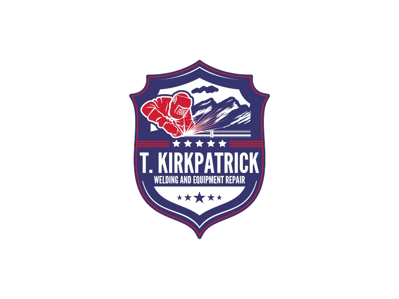 T. Kirkpatrick welding and equipment repair logo design by Ssam