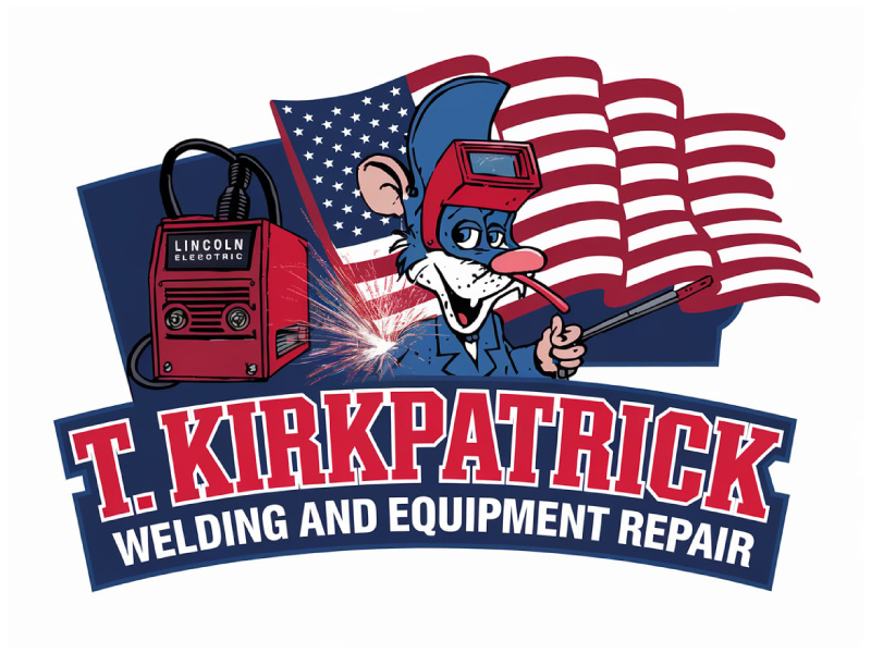 T. Kirkpatrick welding and equipment repair logo design by BrightARTS