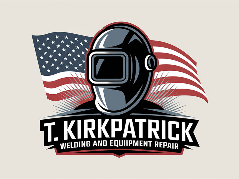 T. Kirkpatrick welding and equipment repair logo design by IamSoya