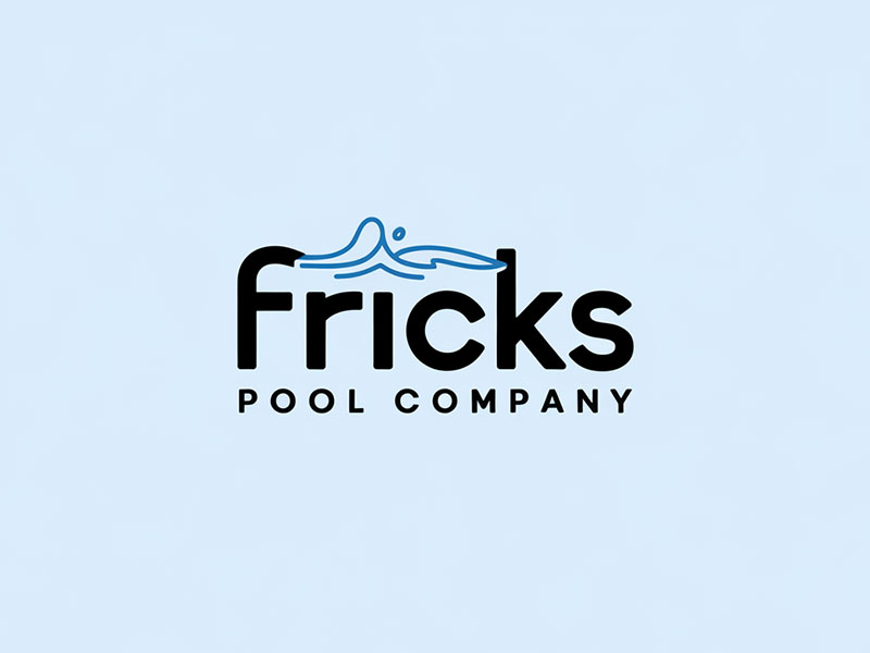 Fricks Pool Company logo design by IamSoya