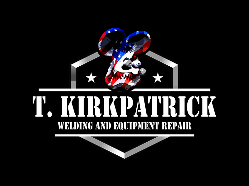 T. Kirkpatrick welding and equipment repair logo design by gitzart