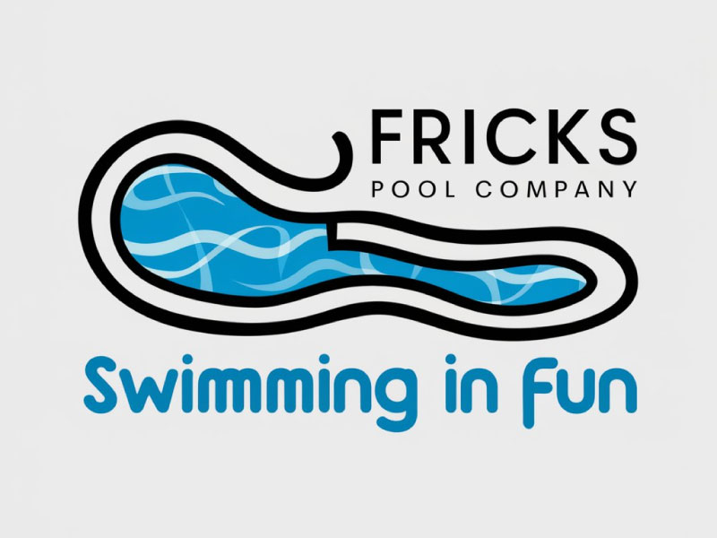 Fricks Pool Company logo design by King