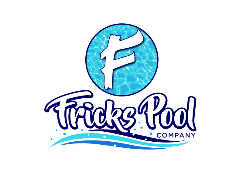Fricks Pool Company logo design by Sandip