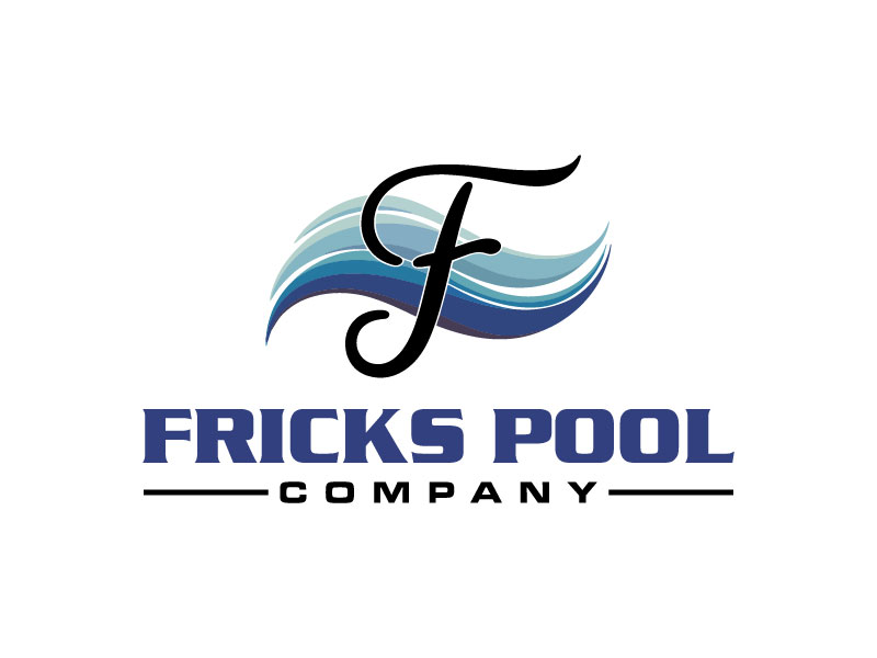 Fricks Pool Company logo design by M Fariid