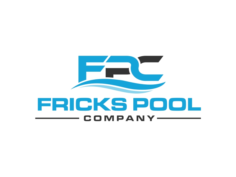 Fricks Pool Company logo design by rey