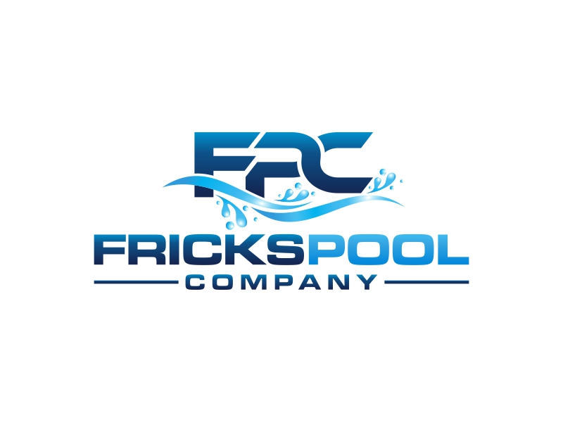 Fricks Pool Company logo design by zegeningen