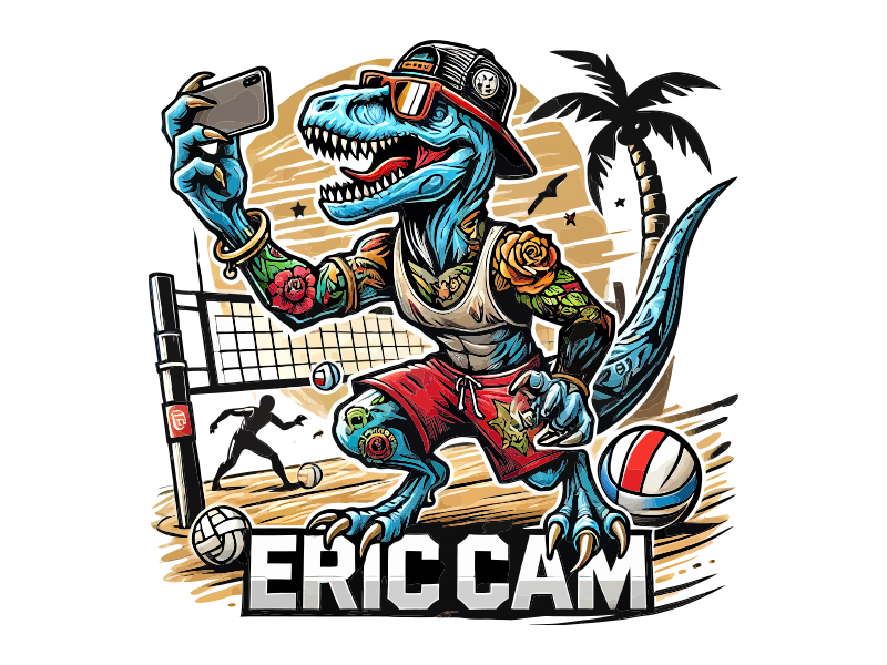 ERIC CAM logo design by F. Curtis