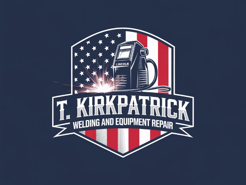 T. Kirkpatrick welding and equipment repair logo design by maya
