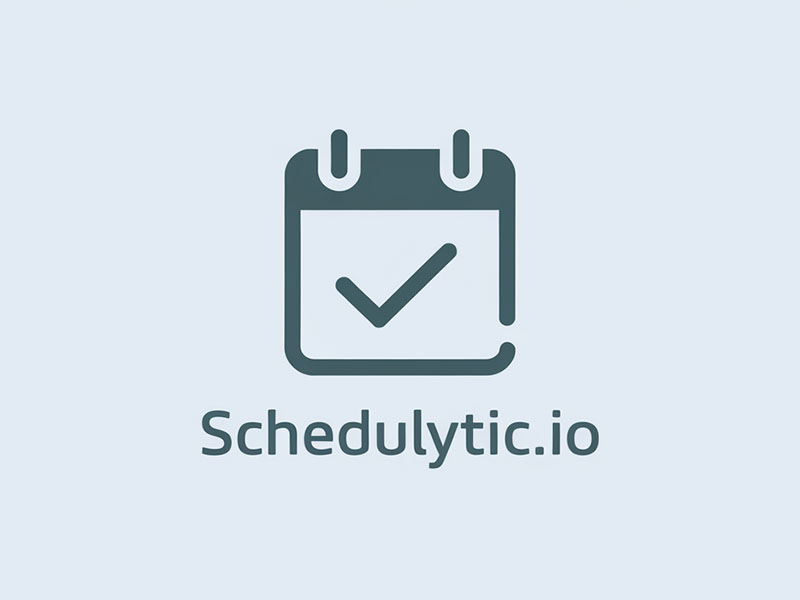 schedulytic.io logo design by IamSoya