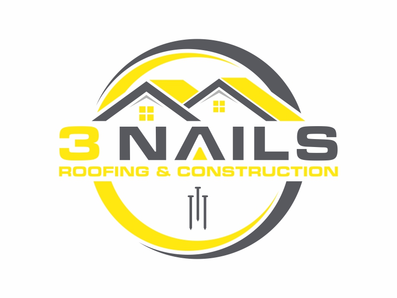 3 Nails Roofing & Construction logo design by qqdesigns