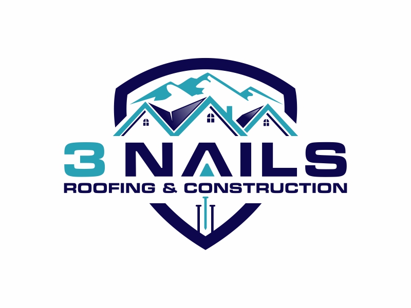 3 Nails Roofing & Construction logo design by qqdesigns