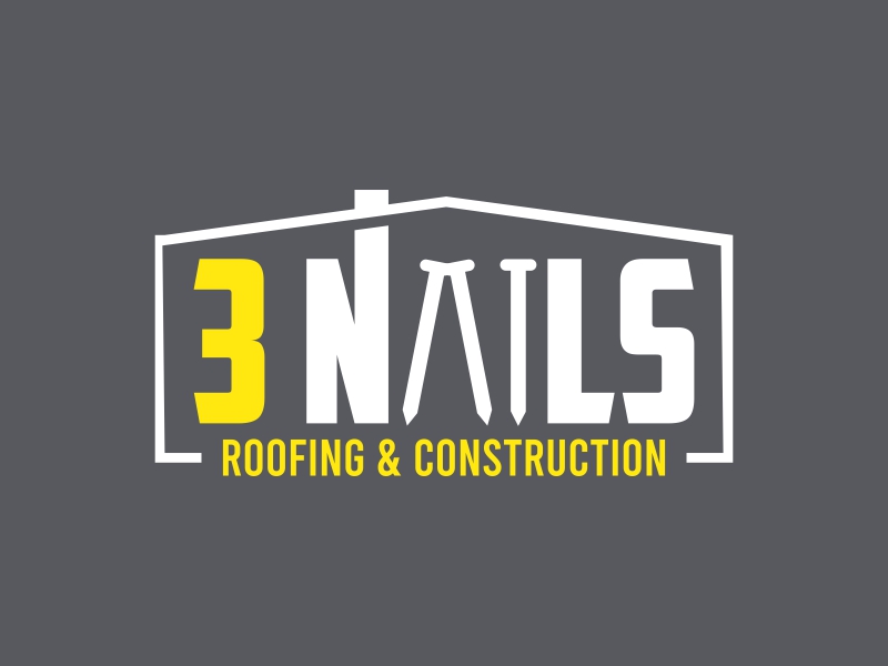 3 Nails Roofing & Construction logo design by qqdesigns