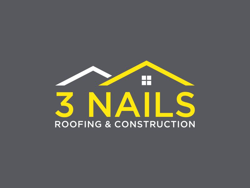 3 Nails Roofing & Construction logo design by blessings