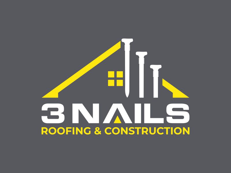3 Nails Roofing & Construction logo design by zonpipo1