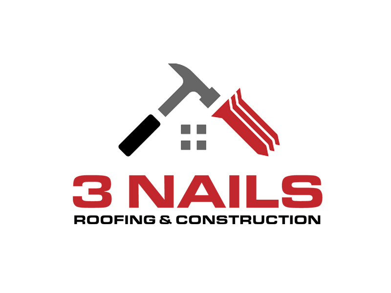 3 Nails Roofing & Construction logo design by senja03