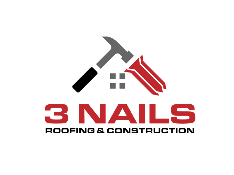 3 Nails Roofing & Construction logo design by senja03