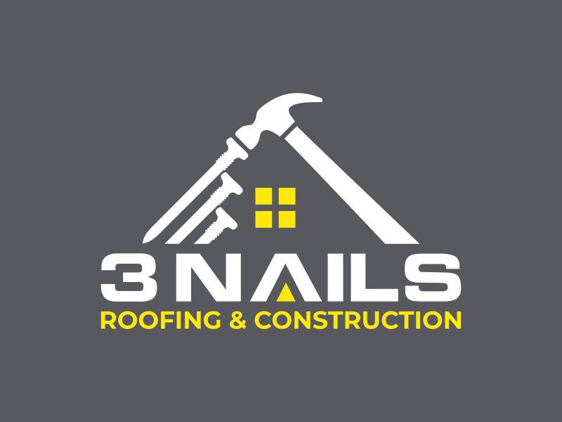 3 Nails Roofing & Construction logo design by zonpipo1