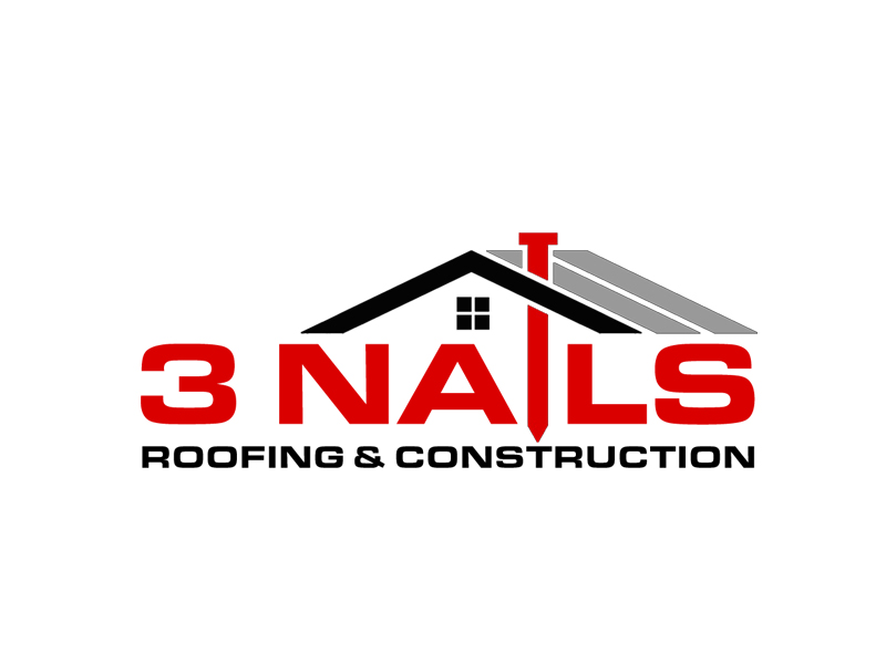 3 Nails Roofing & Construction logo design by senja03
