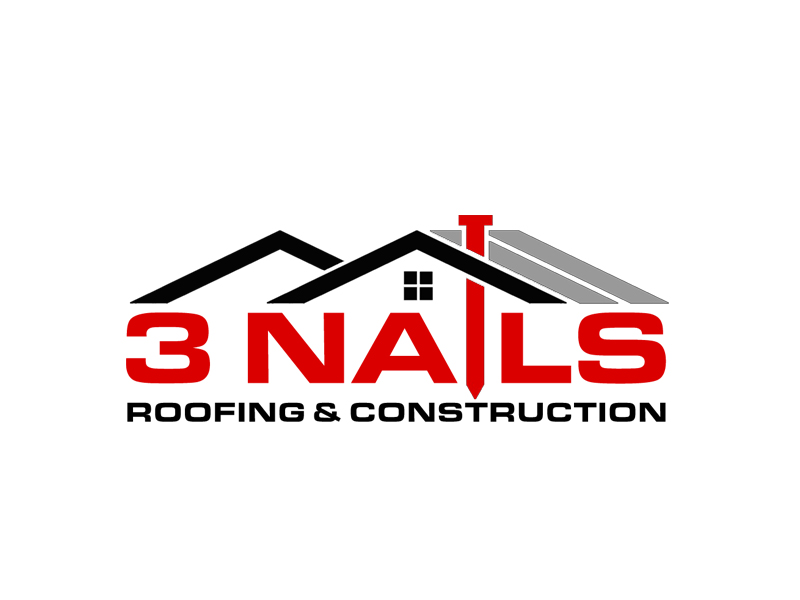 3 Nails Roofing & Construction logo design by senja03