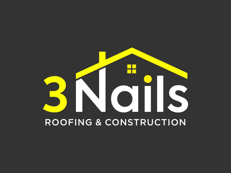 3 Nails Roofing & Construction logo design by hidro