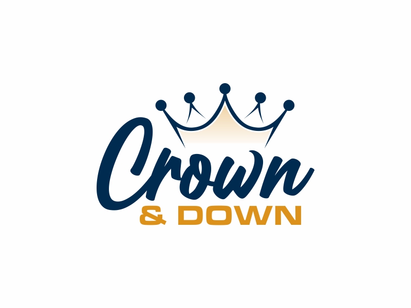Crown & Down logo design by qqdesigns